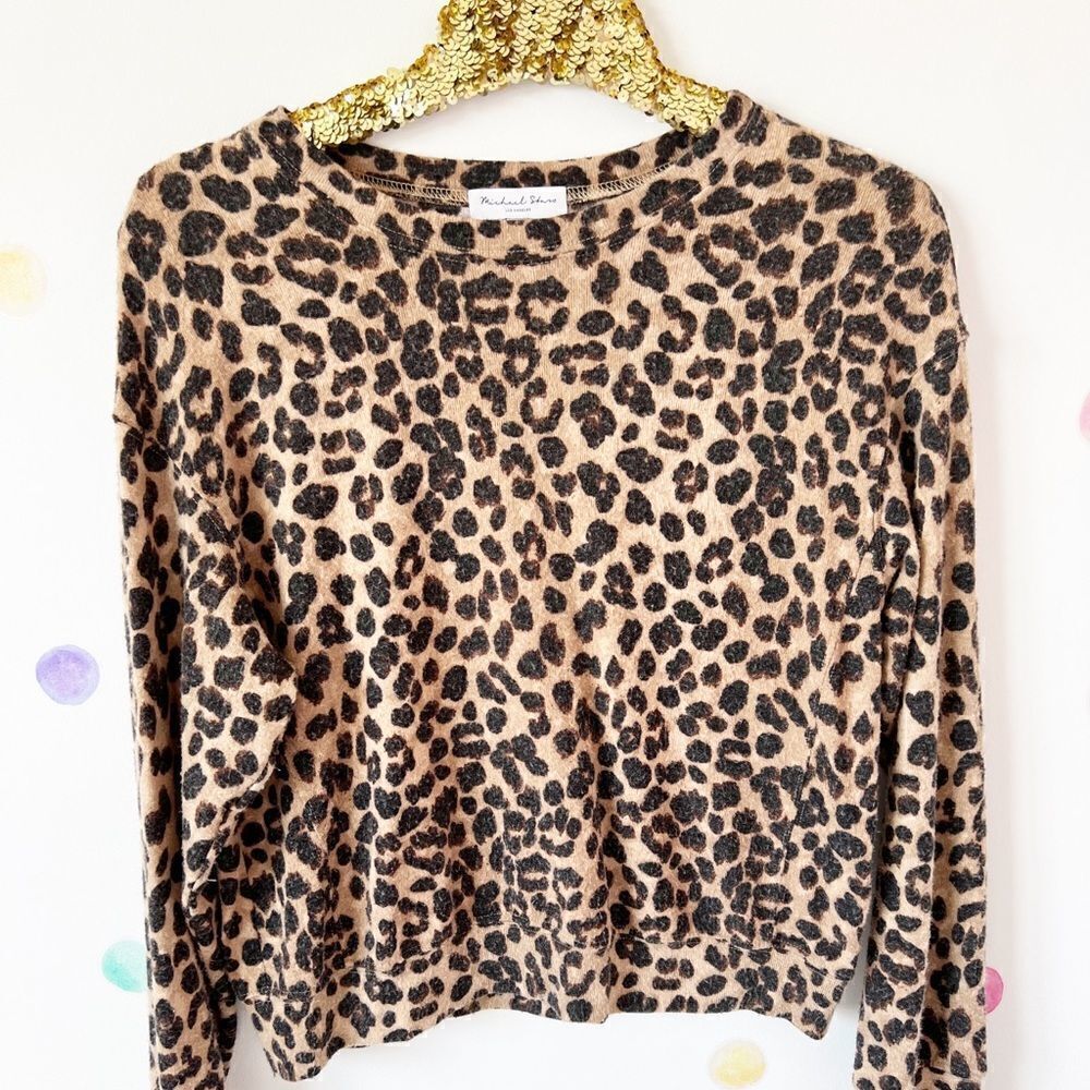 Michael Stars Leopard Vintage top